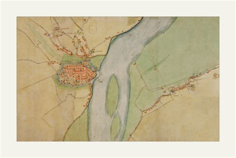 Historische kaart van de regio rond Jeddah met mogelijke locaties van consulaire posten