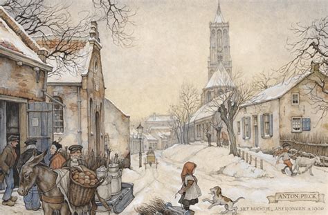 Een iconische illustratie van Anton Pieck die de sfeer van het vroege Sprookjesbos weergeeft.