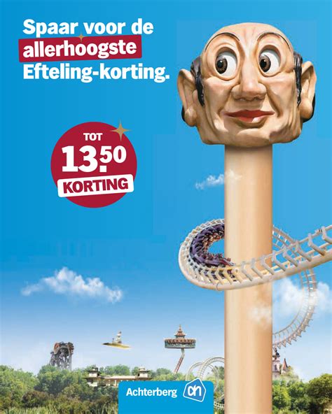 Illustratie van Albert Heijn spaarkaarten met Efteling logo