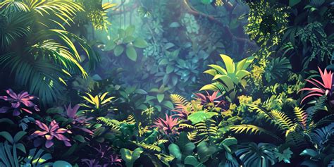 dichte tropische jungle van Frans-Guyana met diverse flora en fauna