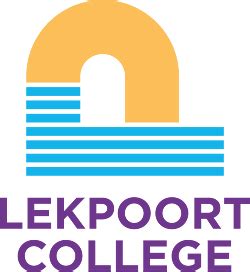 Logo van het Lekpoort College met de nieuwe huisstijlkleuren.
