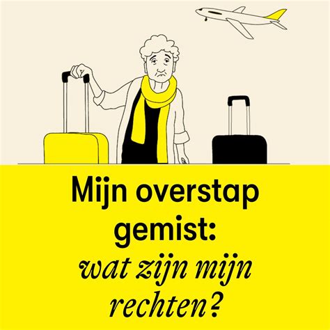 infographic met de rechten van passagiers bij een gemiste aansluiting