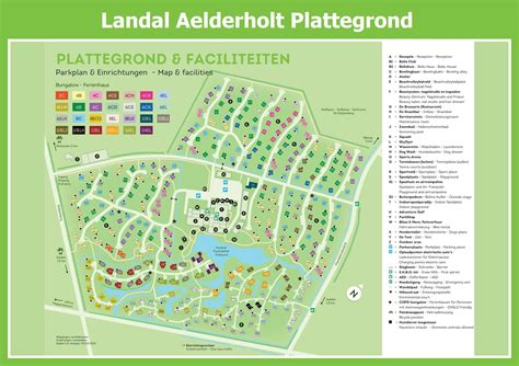 plattegrond Landal park met kinderfaciliteiten