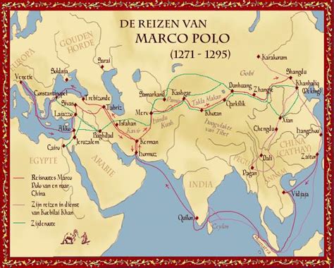 Kaart met de route van Luchthaven Venetië Marco Polo naar het stadscentrum.
