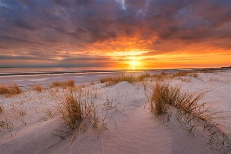 Strand met duinen in Zeeland