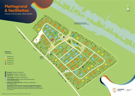 Overzicht van de diverse accommodatietypes op een vakantiepark: glampingtenten, stacaravans en appartementen