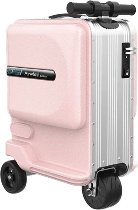 Illustratie van de Airwheel koffer met ingebouwde step.