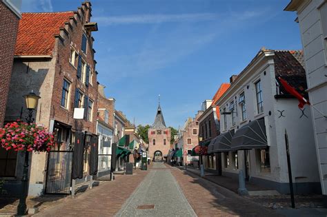 Karakteristieke straat in Elburg