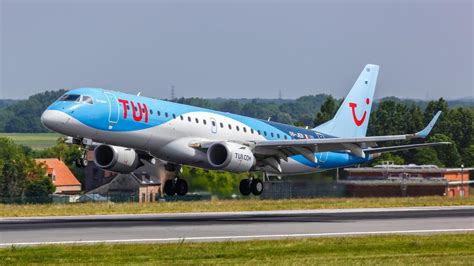 Illustratie van een Embraer 190 vliegtuig