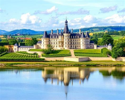 Een panoramisch uitzicht over de Loire Vallei met kastelen en wijngaarden