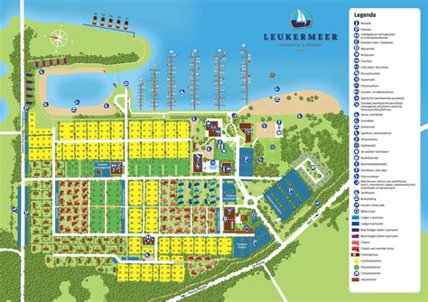 Illustratie van een OV-kaart van Bergen (L.) met markering van Vakantiepark Leukermeer