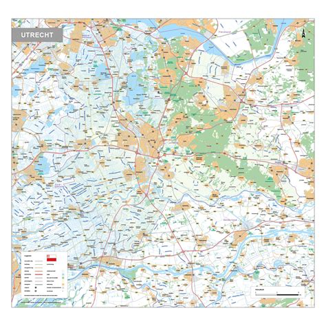 Kaart van Utrecht met de locatie van het reisbureau