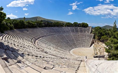 De ruïnes van het antieke theater van Epidaurus