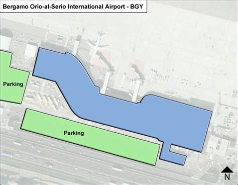 Overzicht van de autoverhuurbedrijven op Luchthaven Bergamo Orio al Serio met hun locaties in de terminal