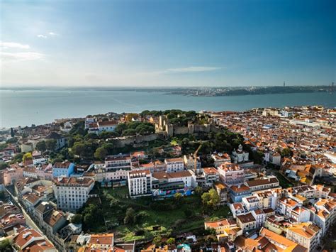 Uitzicht over Lissabon vanaf het kasteel van São Jorge