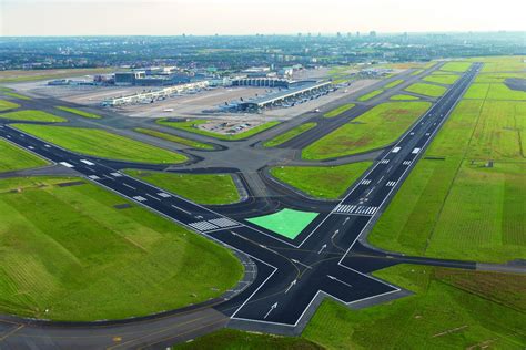 Luchtfoto van Brussels Airport Zaventem