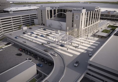 Visualisatie van de nieuwe drop-off zone op Brussels Airport