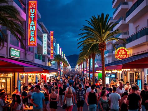 Nachtscène van de levendige