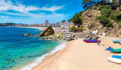 Uitzicht op het strand van Lloret de Mar