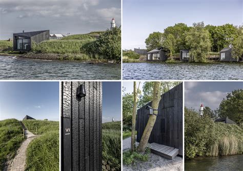 Foto van een van de unieke Eilandkamers op Vuurtoreneiland met uitzicht op het water