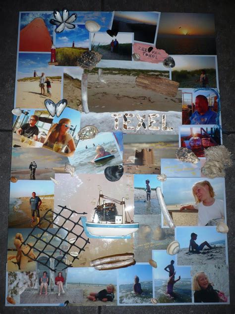 Collage van vakantiefoto's op een ansichtkaart