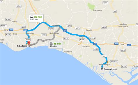 Bus op weg van Faro naar Albufeira