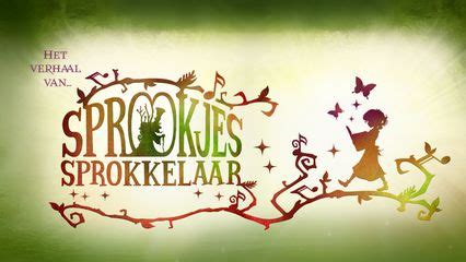 Illustratie van de Sprookjessprokkelaar in een bos, verhalen plukkend uit takken.