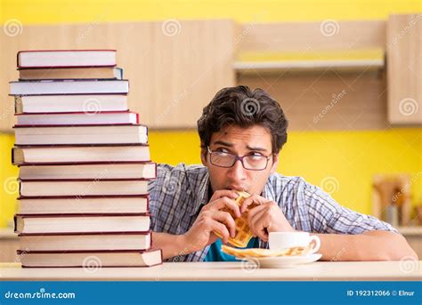 Illustratie van een student die zich voorbereidt op een mondeling examen