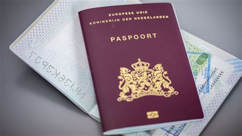 foto van een reisdocument of paspoort met een visumsticker