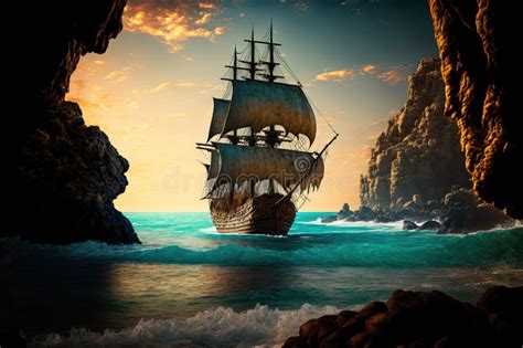 Animatie van Fogg's Trouble, een piratenschip attractie die heen en weer beweegt.