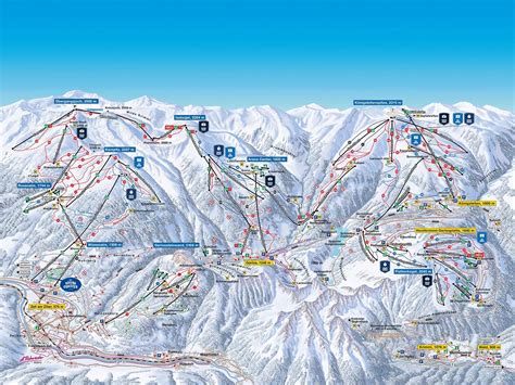 interactieve pistekaart van het Zillertal