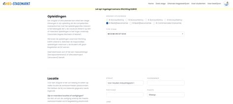 Screenshot van de website Stageplaza met een overzicht van stagevacatures.