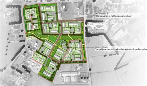Plattegrond van de nieuwe wijk 