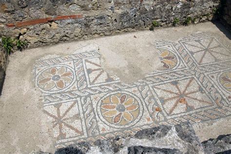 Mozaïekvloer in de Romeinse villa's van Pafos