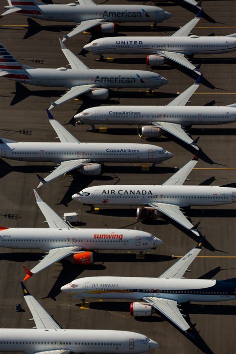 een Boeing 737 MAX op de luchthaven