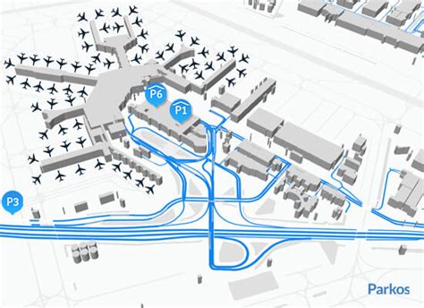 Infographic die het proces van shuttle parkeren bij Schiphol Airport uitlegt, inclusief de stappen van het brengen en halen.