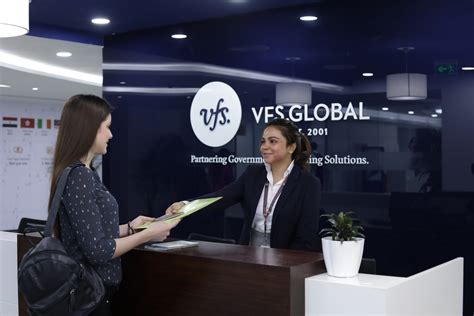 Kaart met locaties van VFS Global Visa Application Centres