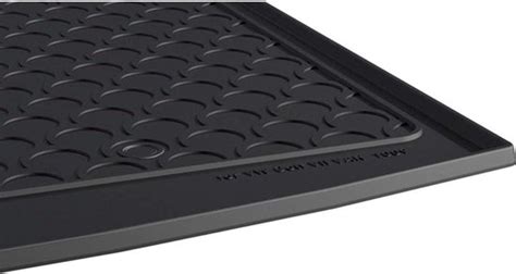 Close-up van het Rubbasol materiaal van de kofferbakmat