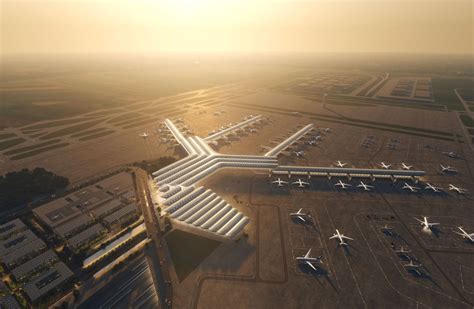 Visuele impressie van de nieuwe internationale luchthaven van Bishoftu in Ethiopië