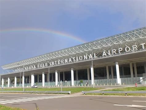 Interactieve kaart met de locatie van Bole International Airport ten opzichte van het centrum van Addis Abeba