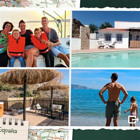 Familie Van Houtum op hun finca in Triana, Spanje