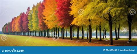 Foto van kleurrijke bomen tijdens de Indian Summer in Canada