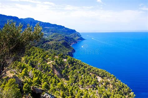 Panoramisch uitzicht op de kustlijn van Mallorca