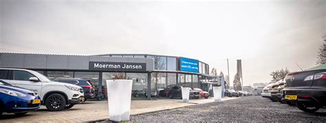 Historische foto van de garage van Moerman Jansen in Alblasserdam