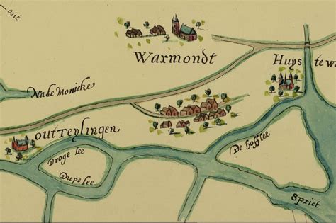 Overzichtskaart van de regio Warmond en omgeving, waar meerdere campings en chalets worden aangeboden.
