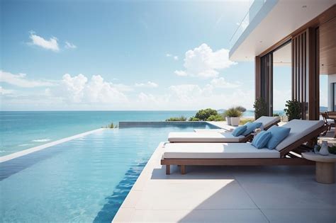 Uitzicht op een Egyptisch resort met zon en zee