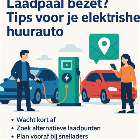 Informatie over het opladen van een elektrische huurauto, inclusief de benodigde kabels.