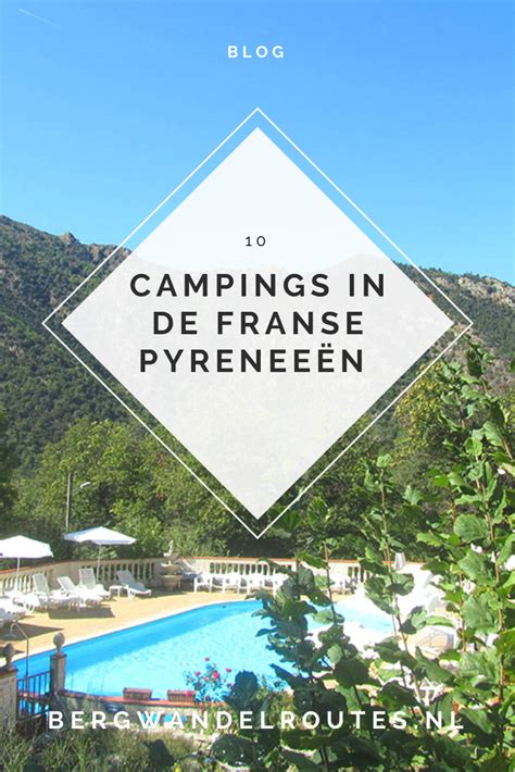 Panoramisch uitzicht op de Pyreneeën vanuit een camping