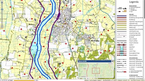 Historische kaart met de ligging van Slagharen en de Lutterhoofdwijk