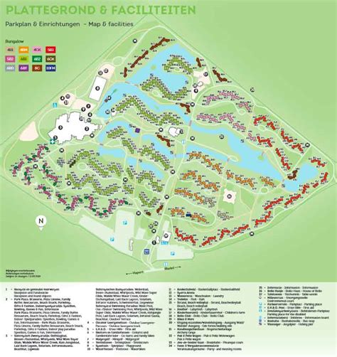 Plattegrond van het vernieuwde hoofdgebouw van Vakantiepark Beekse Bergen